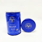 Custom Printed Round Tin Plate Cans With Aluminum Foil Lid Colorful Screw Tube