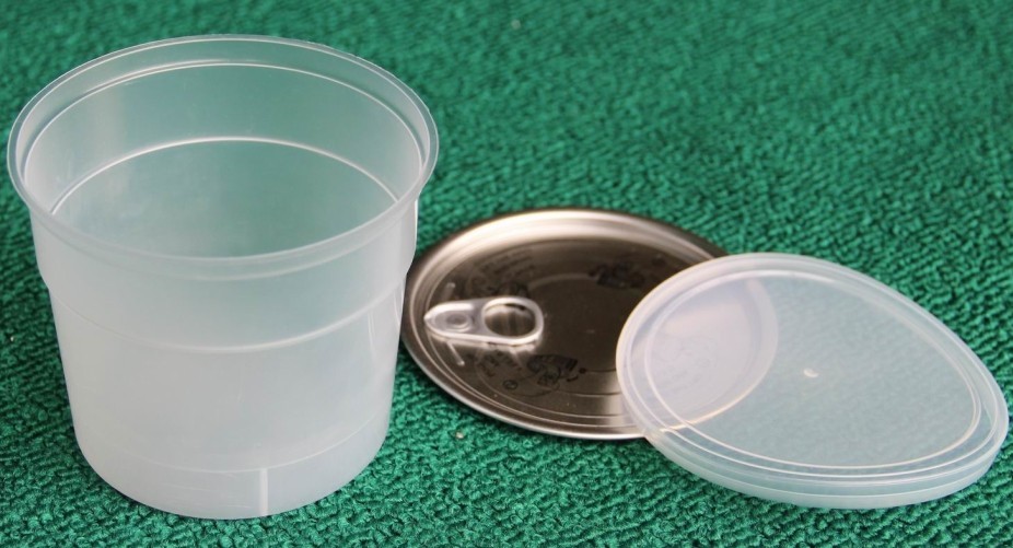 شفاف 450ML المنتجات PP البلاستيكية يمكن الغذاء الحاويات مع غطاء من البلاستيك PE