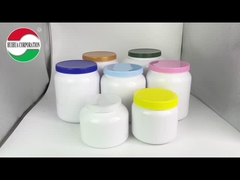 2 كيلوغرام من حليب مسحوق عبوات بلاستيكية من نوع غذائي عبوات تخزين بي تي مع أغطية مسدسة