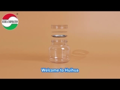 زجاجة بلاستيكية من البولي إيثيلين تيرفثالات (PET) بغطاء لولبي