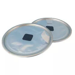 Silver Aluminum Easy-Open Lid for Tennis Ball Packaging Round Air Tight Can Easy Open End Featuring Tinplate Material