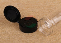 مخصص مسواك اسطوانة بلاستيكية واضحة مع ثقب في الغطاء