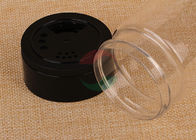 مخصص مسواك اسطوانة بلاستيكية واضحة مع ثقب في الغطاء