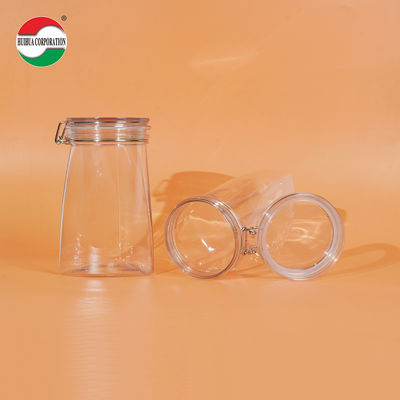 Clear PET Cans With Screw Lid