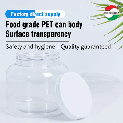 Food Grade High Clear Plastic Cylinder Can 100g 1100ml Plastic Jar For Nuts Storage Container Cookie Candy