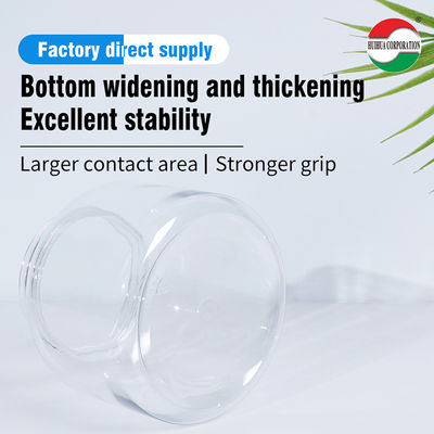 Food Grade High Clear Plastic Cylinder Can 100g 1100ml Plastic Jar For Nuts Storage Container Cookie Candy