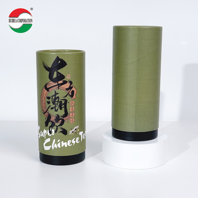 Food Grade Cylinder Cardboard Tea Paper Packaging Cans Round Paper Tube Canister For Tea Packaging