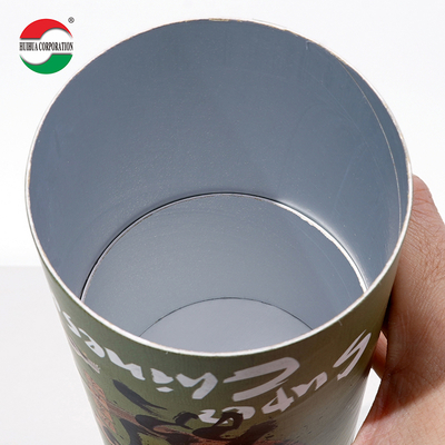 Food Grade Cylinder Cardboard Tea Paper Packaging Cans Round Paper Tube Canister For Tea Packaging