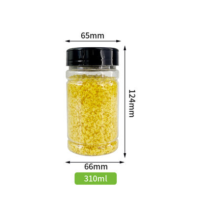 Good Quality Transparent Clear PET Plastic Can PET Jar with Butterfly Opening Lids for Spice Seasoning Salt Monosodium Glutamate