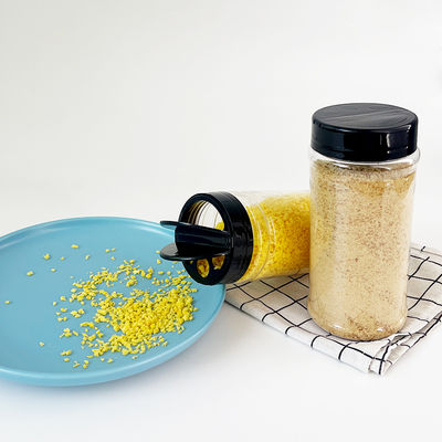 Good Quality Transparent Clear PET Plastic Can PET Jar with Butterfly Opening Lids for Spice Seasoning Salt Monosodium Glutamate