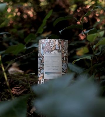 Natural Coffee Bean Drink Powder Container Paper Tube Tea Box Round Paper Tea Package Tube