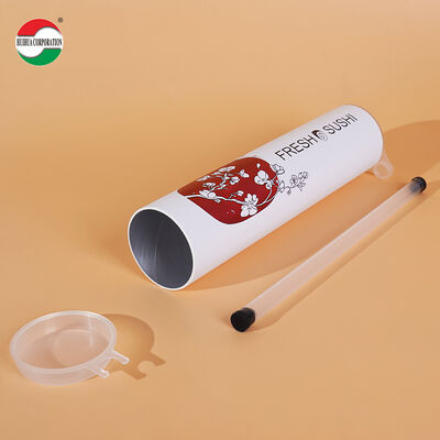 Food Grade Sushi Push Pop Paper Tube Kraft Foil Lined 52mm 220mm Custom Height OEM Wholesale Distributor Supply