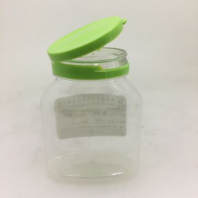 Guangzhou Factory 100ml 200ml 300ml 400ml 500ml 600ml 700ml 800ml 900ml 1000ml Empty Food Grade Clear Cooking Candy Cans PET Plastic Jars With Lids