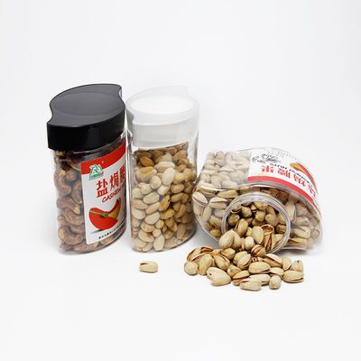 Square Pet Food Jars For Clear Plastic Pop Can Bottle Easy Open End For Dried Fruit Spice Cookies Packaging