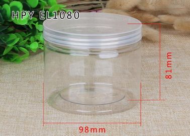 480ml Thick Transparnt PET Food Plastic Packaging Cylinder Cans OEM