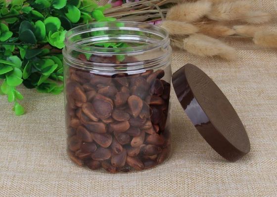 550ML / 580ml الجاف الغذاء الحاويات واضح الحيوانات الأليفة الجرار الحيوانات الأليفة يمكن أن PP كاب حماية الحرارة