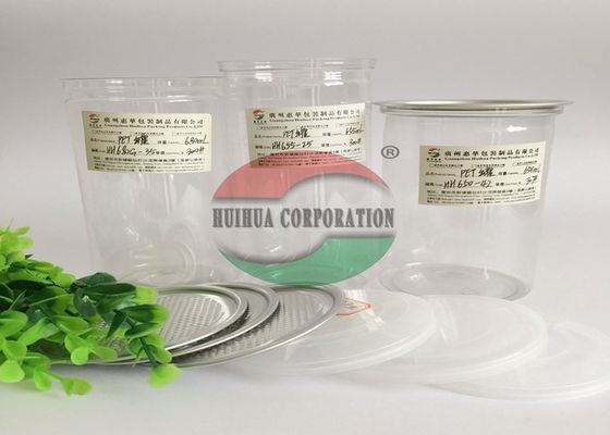 البلاستيك PET سهل الختم المفتوح يمكن مع الألومنيوم EOE لكاندي سناك