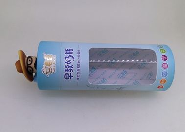 علب الورق القطر 83mm التعبئة والتغليف مع نافذة واضحة PVC لتغذية زجاجة / أنابيب الورق المطبوعة المخصصة