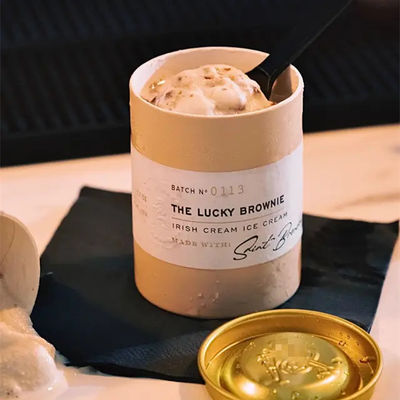 High Quality Wholesale Ice Cream Round Circular Box Empty Biodegradable Kraft Craft Cylinder Eco-Friendly Paper Tube Packaging With Metal Lid