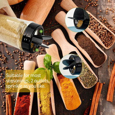 Good Quality Transparent Clear PET Plastic Can PET Jar with Butterfly Opening Lids for Spice Seasoning Salt Monosodium Glutamate