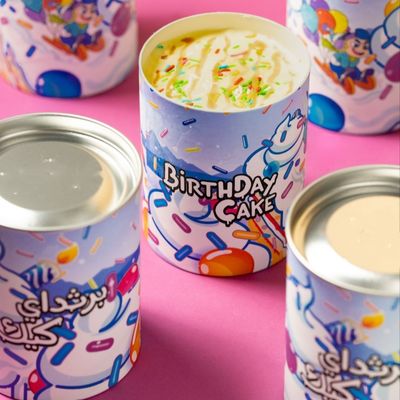 Hot-sellling Good Waterproof OEM Customized Food Grade White Cardboard PE Inner Ice Cream Paper Tube Paper Can for Ice Cream Freezing Resistance