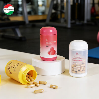 مبيعات مباشرة من المصنع زجاجة بلاستيكية HDPE للدواء مع غسيل لمكملات فيتامينية حبوب منع الحمل عبوة فارغة