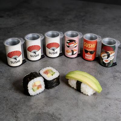 Food grade Custom Sushi Paper Tube Packaging Sushi Push Pop up Tube Packaging Wholesale
