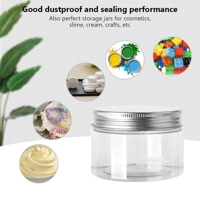 Food Grade 100ML 300ML 500ML 800ML 1000ML PET Can Closures Plastic Screw Aluminum Lid Caps for Wide Mouth Bottles Plastic Jars