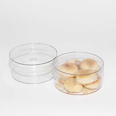 شفاف الغذاء الصف حاوية مستديرة صندوق بلاستيك PET مع غطاء واضح